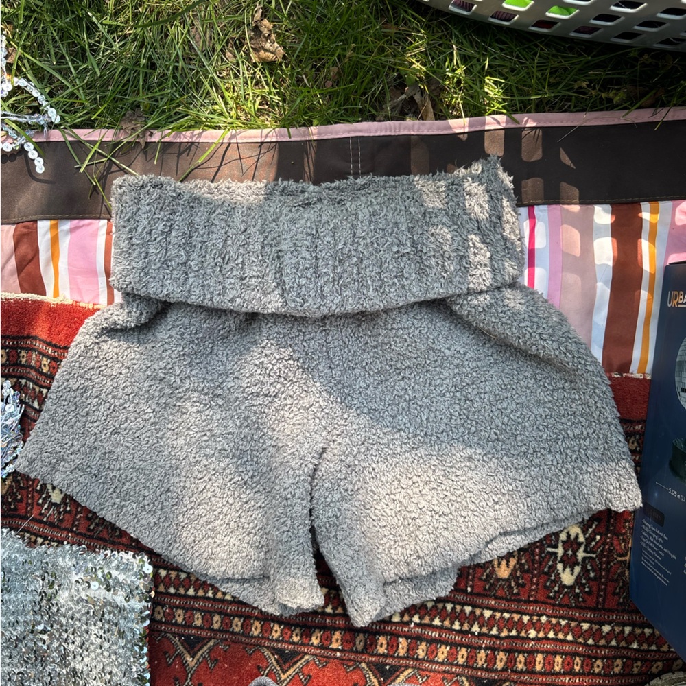 SKIMS Gray Cowl Neck Sweater